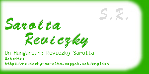 sarolta reviczky business card